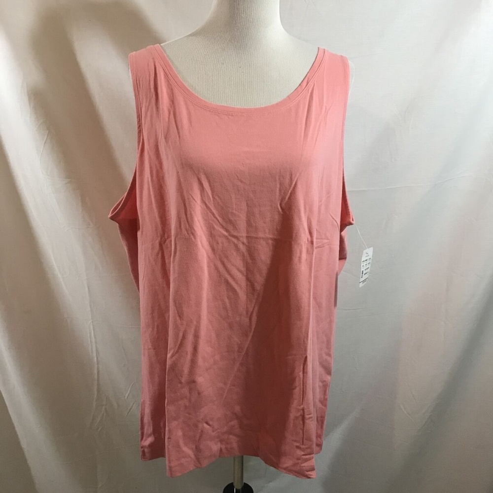 CJ Banks pink sleeveless tank - womens 3X - NWT -